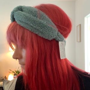 FP Fuzzy fleece Top Knot/Turban Tie Headband